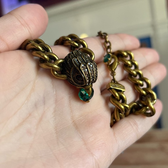 Kurt Geiger Eagle Stone Chain Necklace - Picture 5 of 5